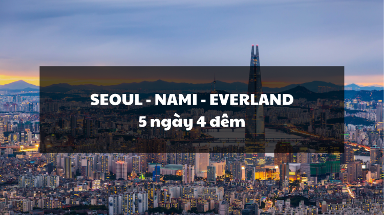 SEOUL - NAMI - EVERLAND 5N4Đ